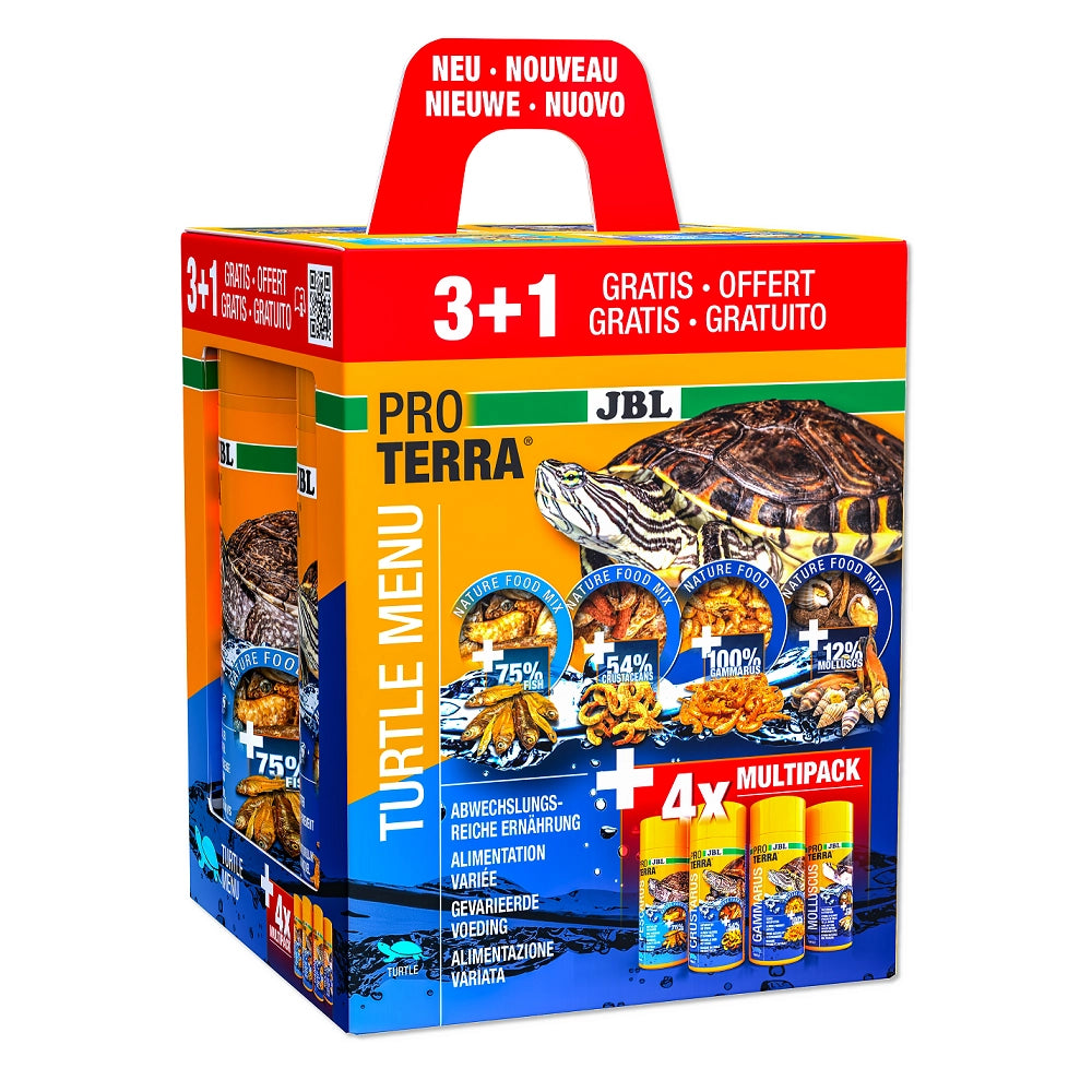 JBL ProTerra Turtle Menu 250ml 3+1 - mix di mangimi per tartarughe acquatiche