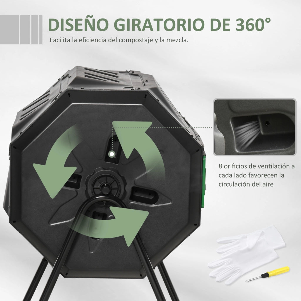 Compostatore da Giardino ¨C Zephmum ¨C 71x65x96 cm