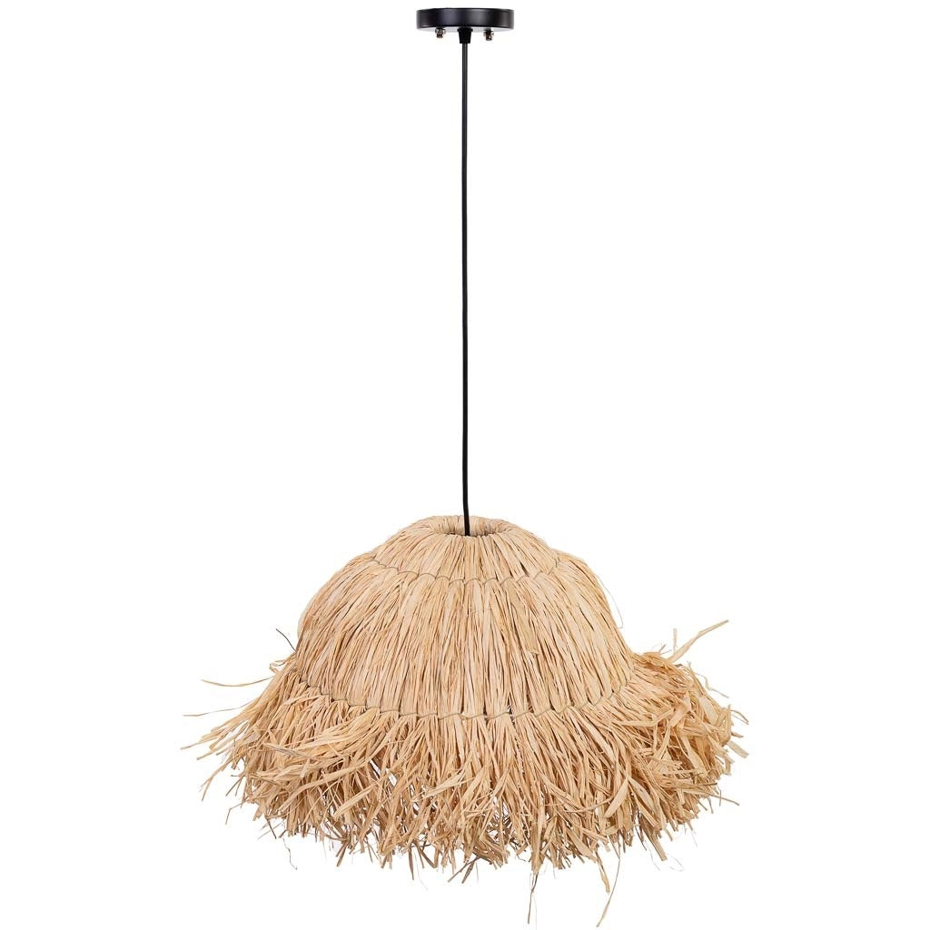 Lampada da soffitto in rafia d37x25