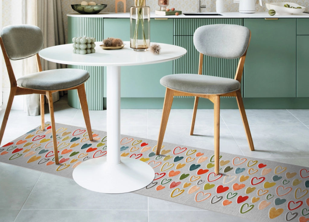 Tappeto Passatoia Cucina Antiscivolo Linea Futura Batticuore By Suardi - 52x180 - Batticuore