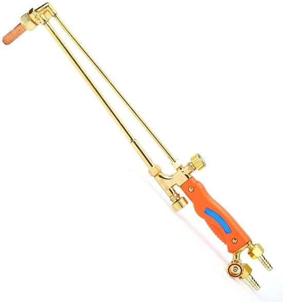 Strumento per taglio gas - Injector per strumento di taglio - Attrezzo per taglio gas - Adatto per ossigeno/acido acetillico - Costruzione/macchine - Sostanza di rame duraturo e acciaio inossidabile - Fiamma di saldatura