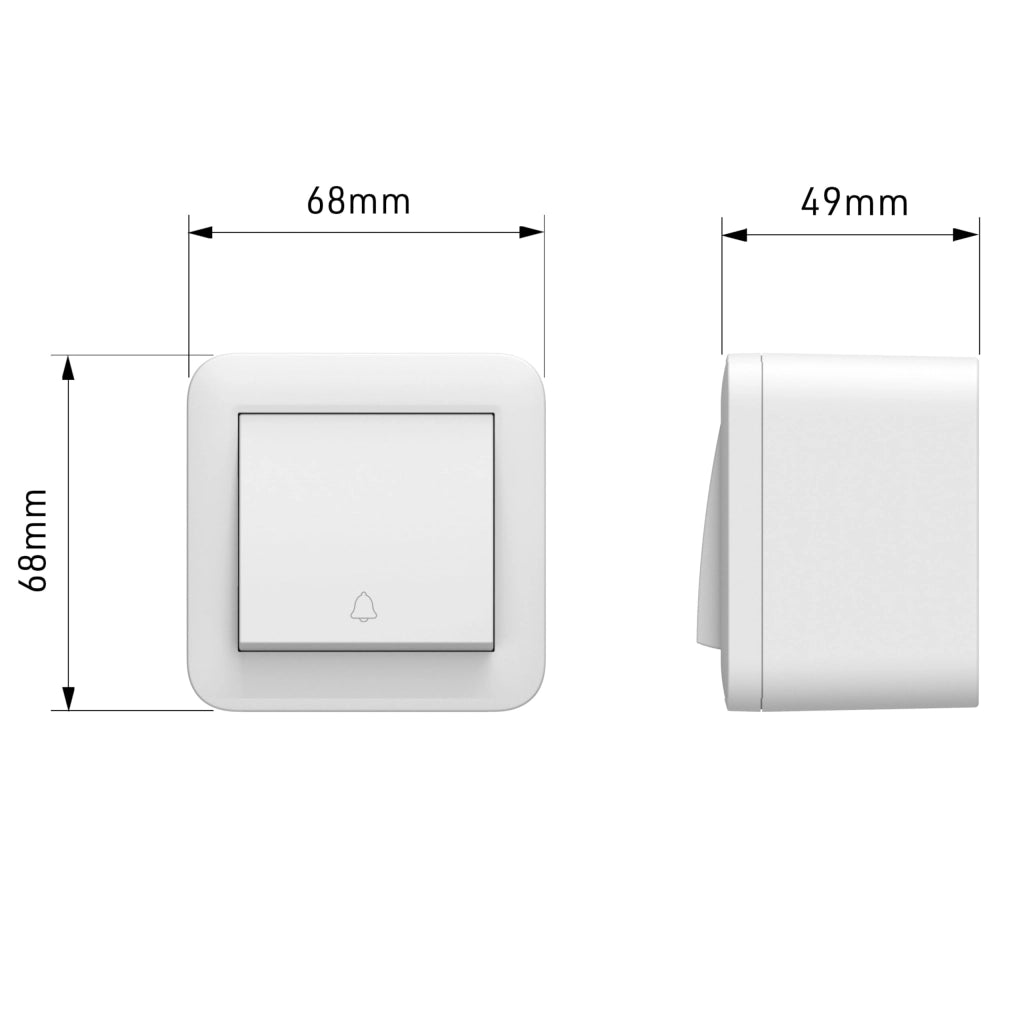 CONTENITORE 'FIXA' pulsante 10A con campanello - ELECTRALINE