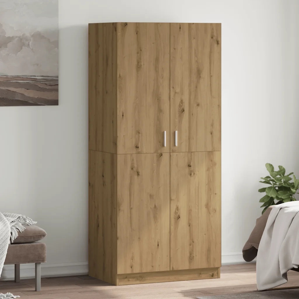 Armadio Rovere Artigianale 80x52x180 cm in Legno Multistrato 855883