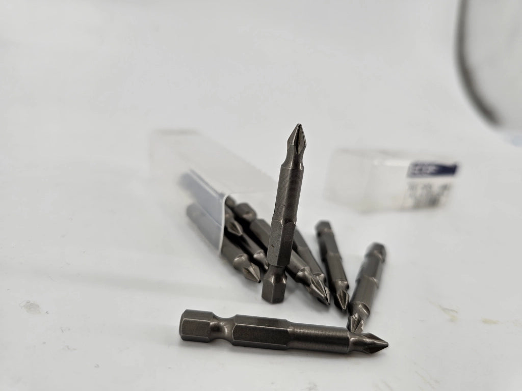 INSERTI PROLUNGATI PER VITI CON IMPRONTA A CROCE 'PHILLIPS' PH 1 - 10 pezzi- ECEF