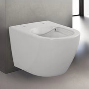 Wc sospeso Rimless serie Tokyo in ceramica bianco lucido