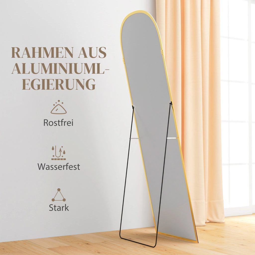 Specchio intero moderno ¨C zephmum ¨C 50x1.5x161.5 cm oro