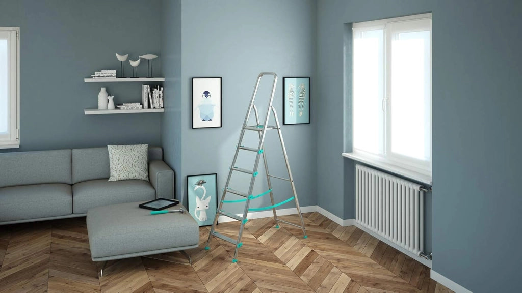 Scala a 6 gradini ultraleggera e stabile ideale per casa mod.Libellula COLOMBO