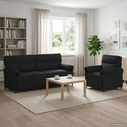 Set di divani 2 pz Nero Tessuto 3424873