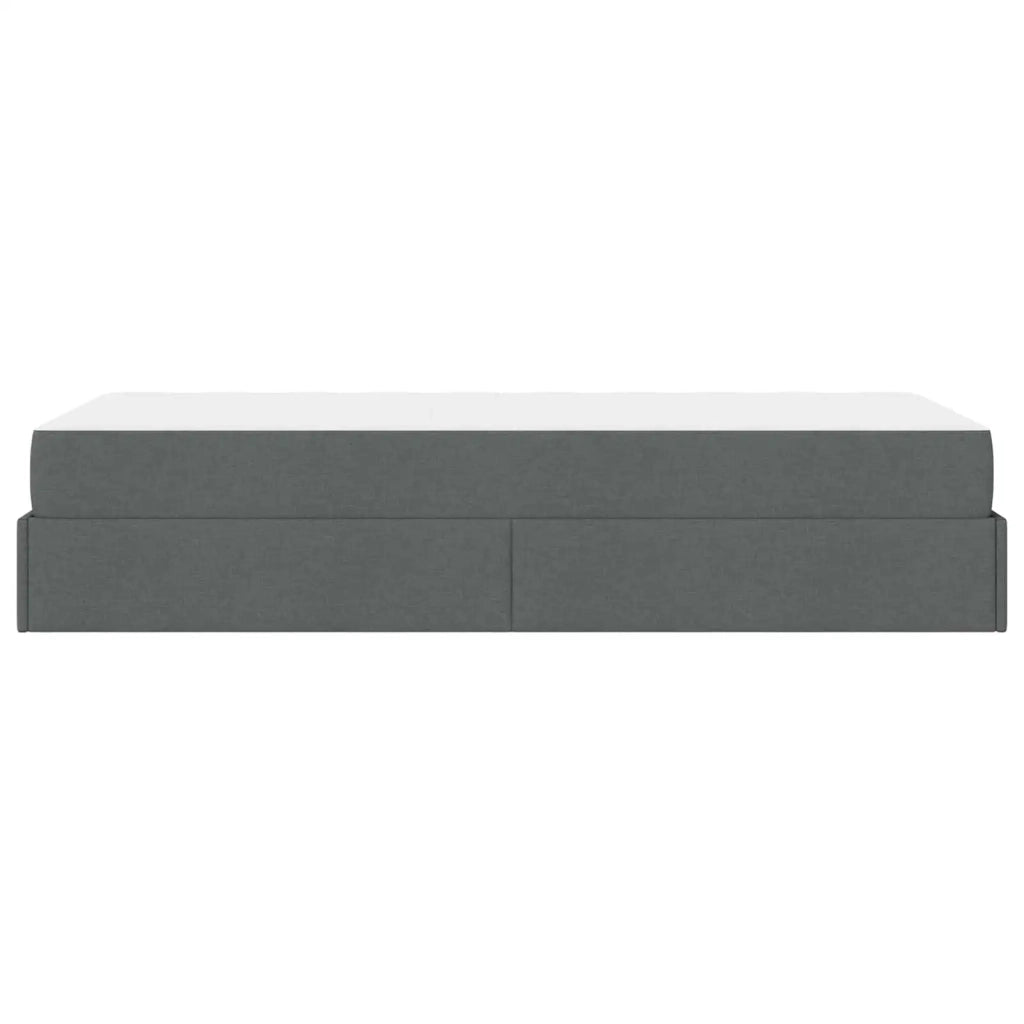 Struttura letto con materasso 2 pcs Grigio Sfumato Tessuto 3399453