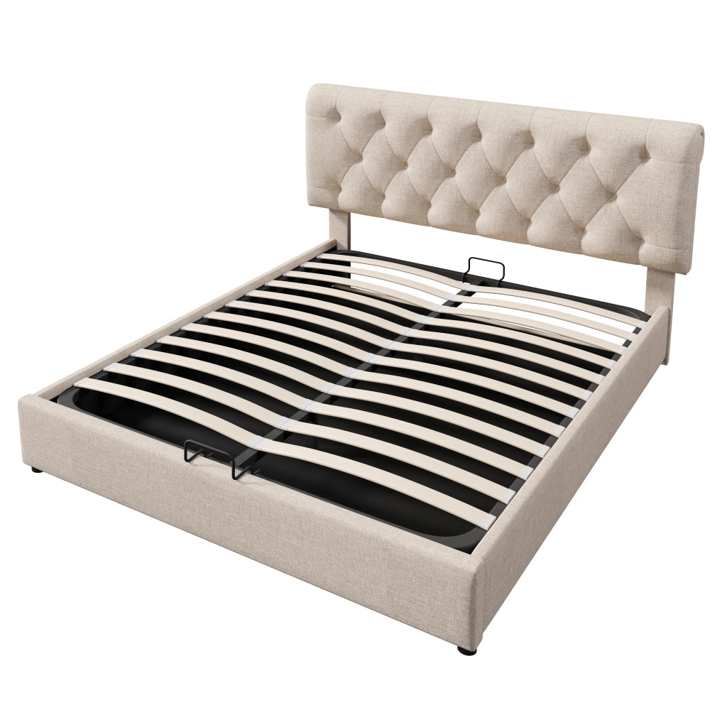 Letto matrimoniale 160x200 cm contenitore con sollevamento idraulico