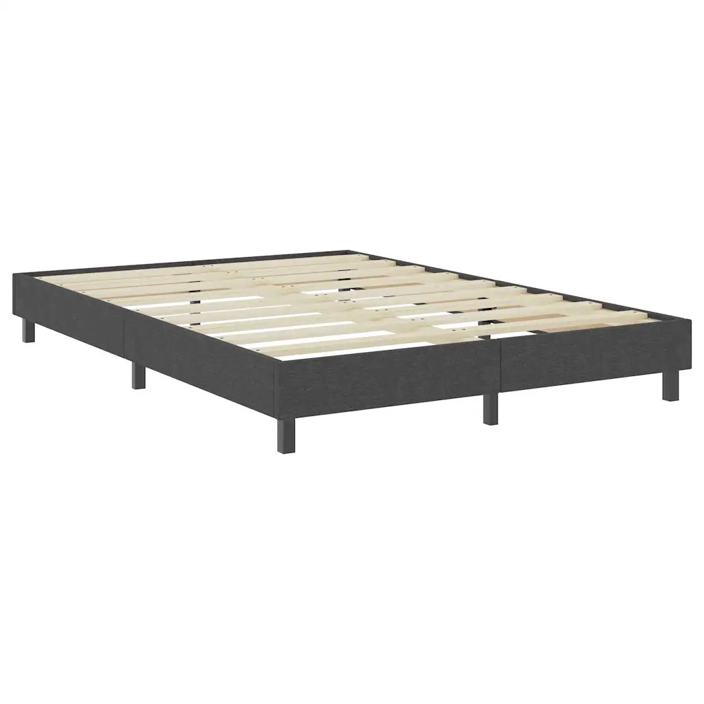 Letto a Molle Grigio in Tessuto 140x200 cm