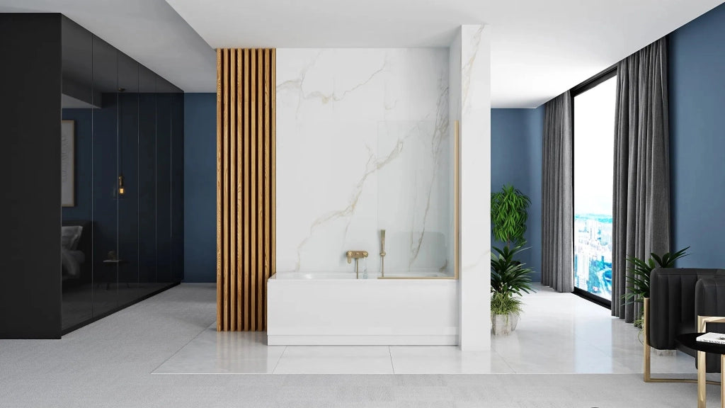 Schermo Vasca Rea Elegant Gold 80