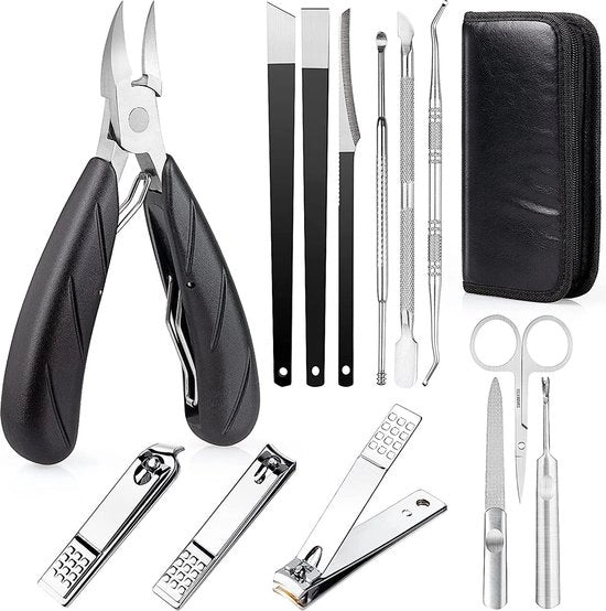 Set di manicure e pedicure in lusso - con scatola - set di regalo per manicure uomo e donna