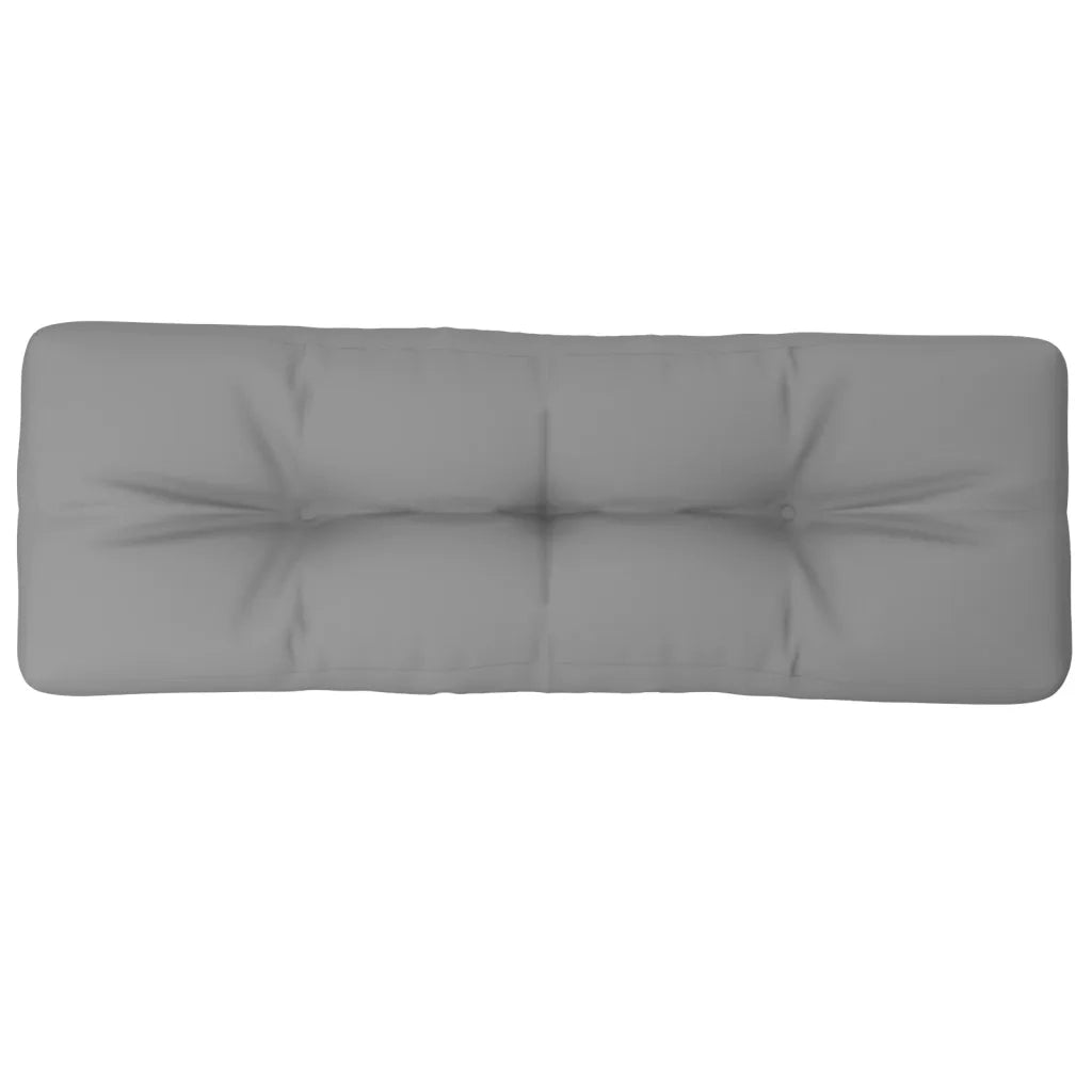 Cuscino per Pallet Grigio 120x40x12 cm in Tessuto 360624