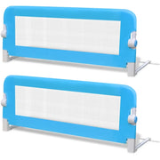 Sponde Letto per la Sicurezza dei Bambini 2 pz Blu 102x42 cm CFW9174334