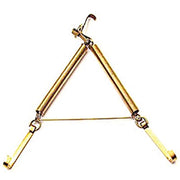 APPENDIPIATTI A MOLLA - FERRO OTTONATO n°2 CM 16/25- 10 pezzi