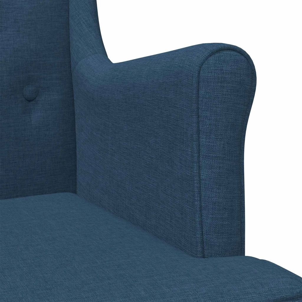 Poltrona Blu Tessuto 42029925