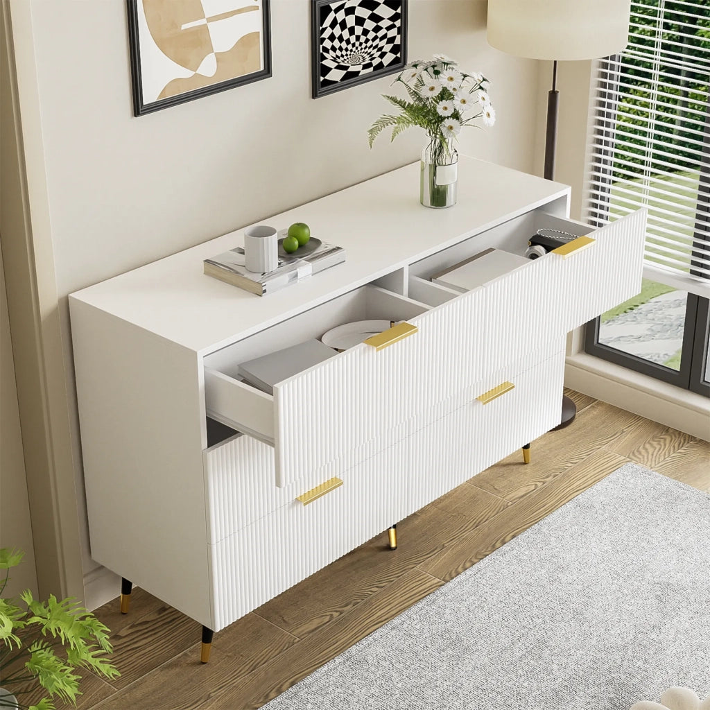Sideboard elegante design moderno, comò con cassetti e ampio spazio contenitivo