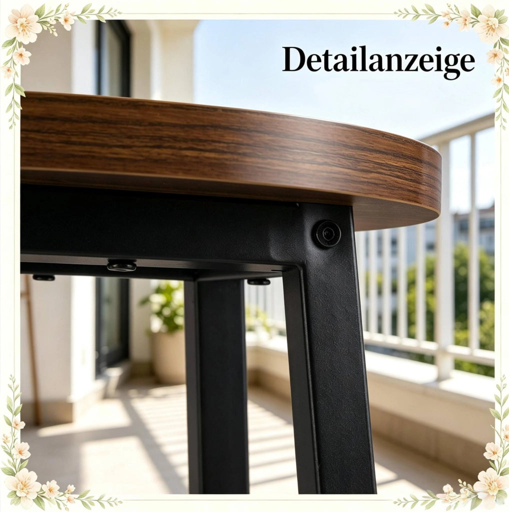 SGABELLO Bar Industriale 71 cm Marrone MDF e Metallo Set da 2 pezzi