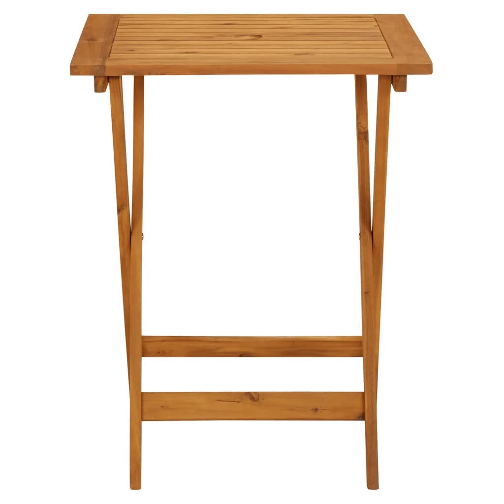 Set da Bistrot 3pz Beige in Polipropilene e Legno Massello 3281807