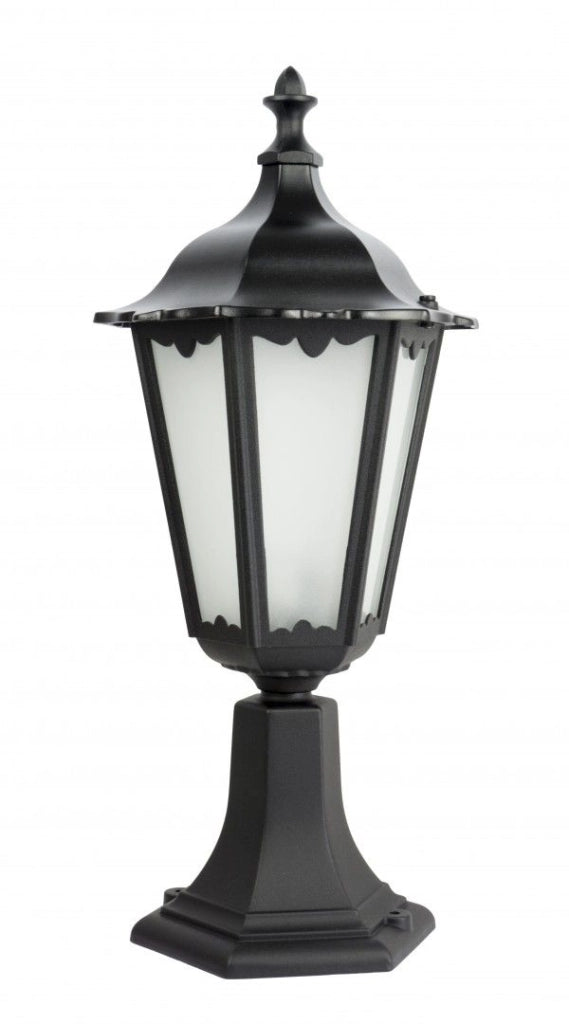 Lampada da giardino SU-MA Retro nera 51cm E27 IP43