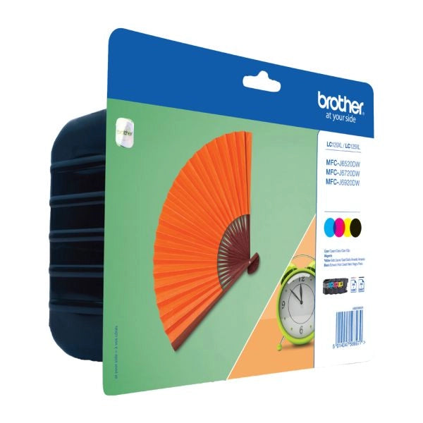 Brother lc129xlvalbpdr cartuccia d'inchiostro 1 pz originale nero, ciano, magenta, giallo