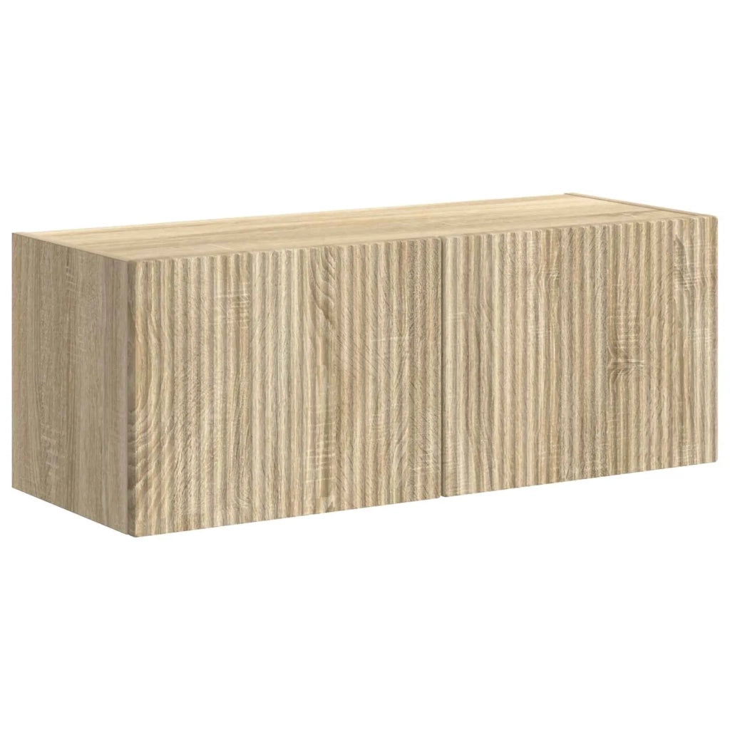 Set di Mobiletto da TV a Parete 6 pz | Armadietto TV | Mobile Porta TV Rovere Sonoma