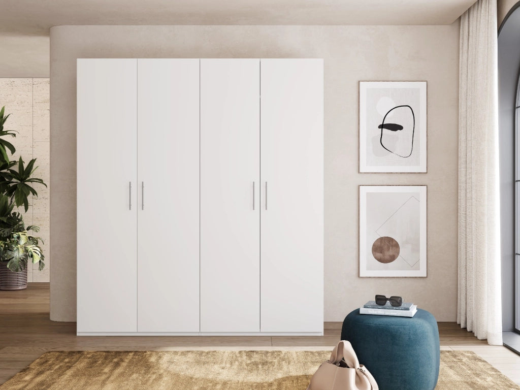 ARMADIO SWIFT 4 ANTE BATTENTI BIANCO AR4  H.202