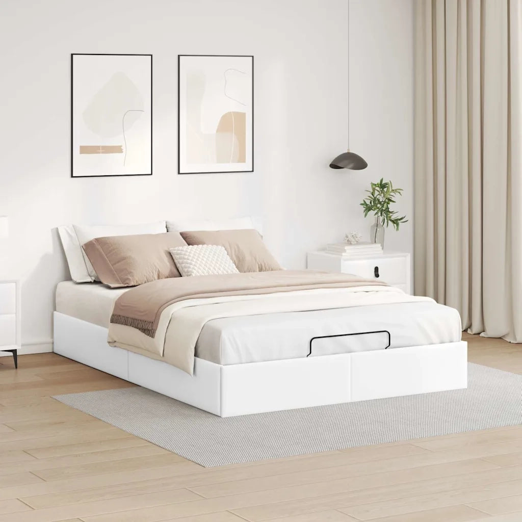 Letto matrimoniale | Letto per adulti | Struttura Letto Pouf senza Materasso 140x200 cm Similpelle