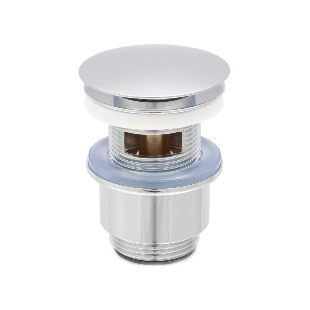 Piletta di scarico click-clack universale per lavabo e bidet con troppo pieno | Vajont