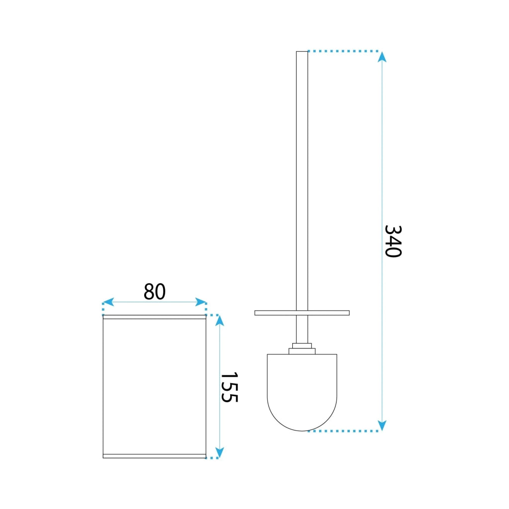 Spazzola Per Wc Mettalico B110 Brush Copper
