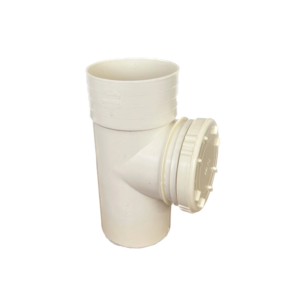 Ispezione lineare in pvc : Colore - Avorio, Diametro - 125 (con tappo Ø125)