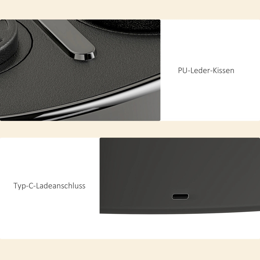 Macchina da Boxe Musicale ¨C Minimal ¨C 9 Modalit¨¤, Bluetooth, LED, Nera, con Guantoni