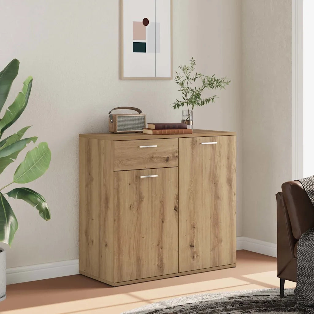 Credenza Rovere Artigianale 80x36x75 cm in Truciolato 856007