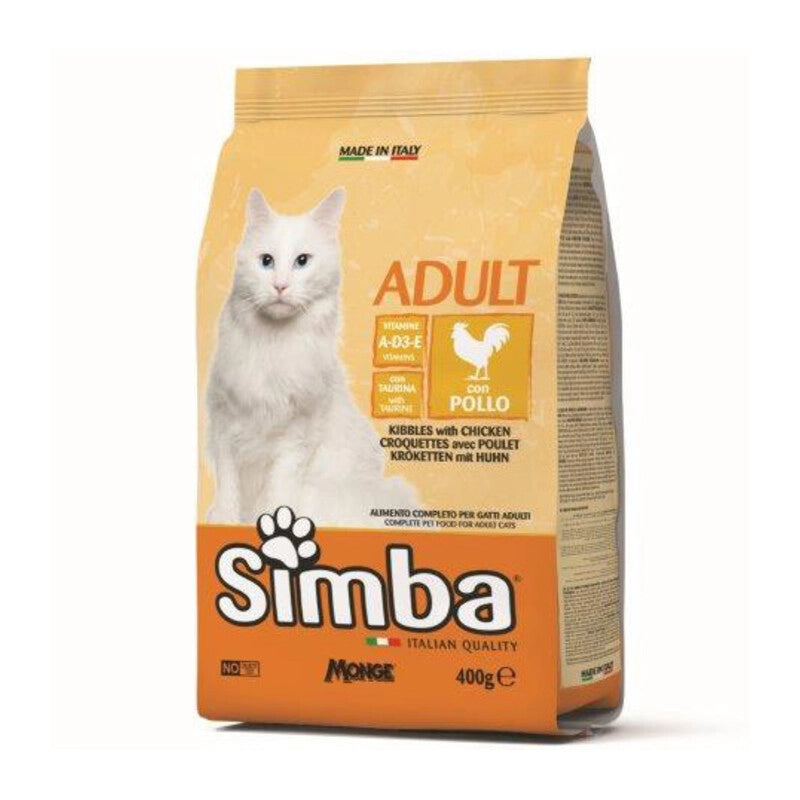 CIBO GATTO MONGE SIMBA 400 G CROCCANTINI POLLO- 1,0 pz
