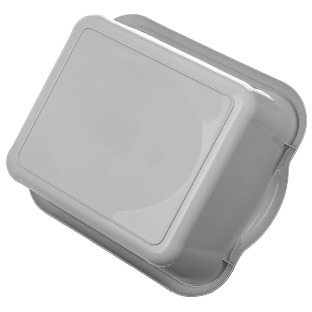 Bacinella per bucato in plastica KADAX, rettangolare, da 18 litri, con manici.