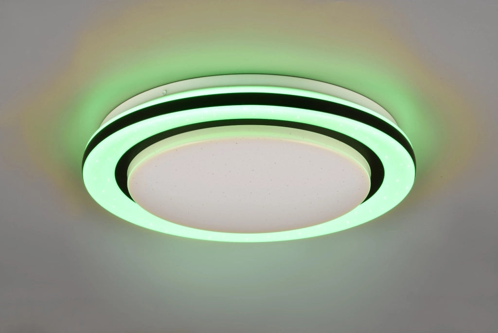 Plafoniera LED RL Cartida 38 cm 17W effetto stellare
