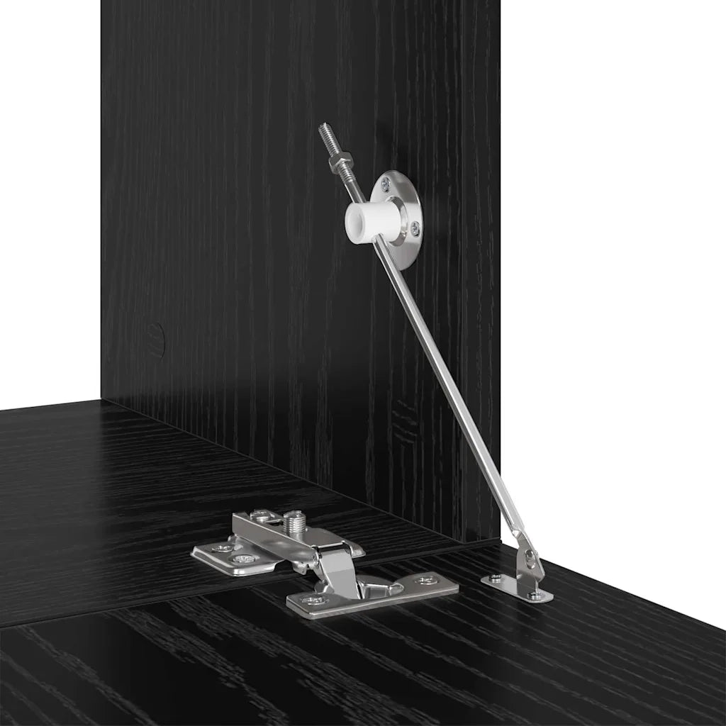 Set mobile TV 2 pz | Armadietto TV | Mobile Porta TV Nero 60 x 30 x 30 cm Legno multistrato