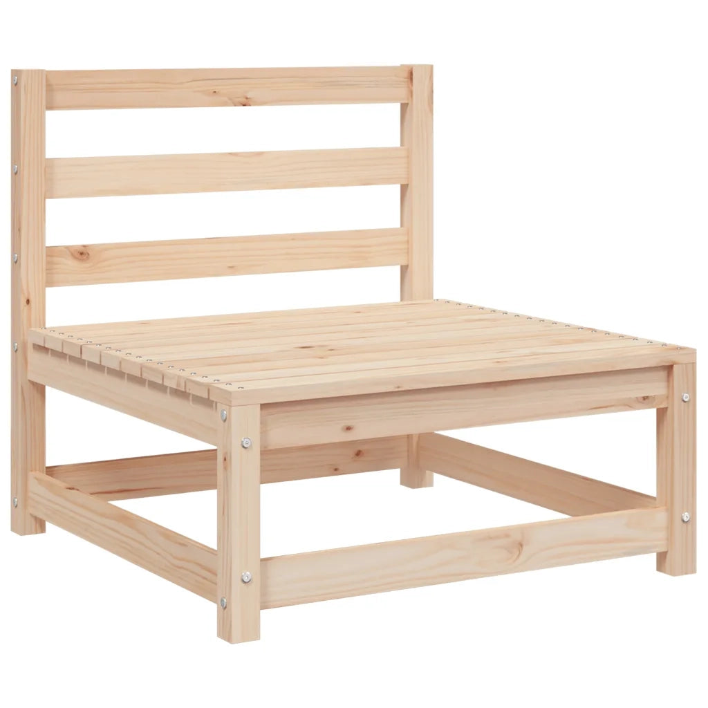 Divano da Giardino a 3 Posti-Sofa da Giardino-Divano da esterno in Legno Massello di Pino