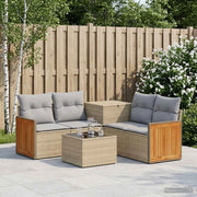Set di divani 6 pz Beige e Grigio Chiaro 3447723