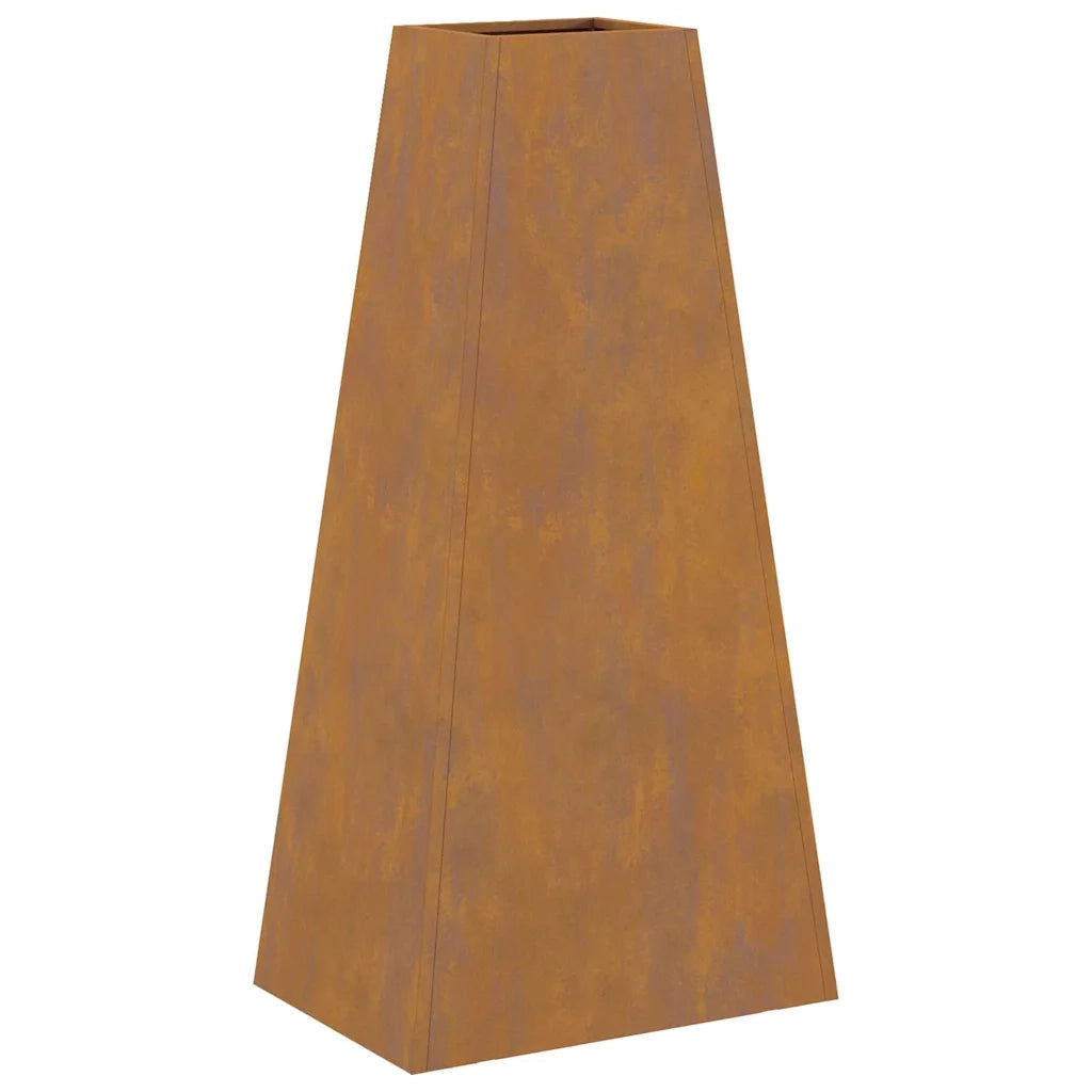Focolare-Stufa-Camino Marrone 50 x 35 x 100 cm acciaio corten