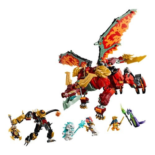 Costruzioni lego 71868 ninjago mech drago mutaforma di wyldfyre