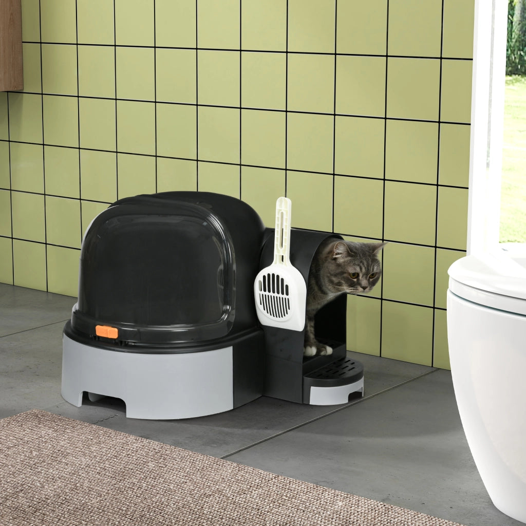 Casetta per gatti ¨C Minimal ¨C Grigio + Nero