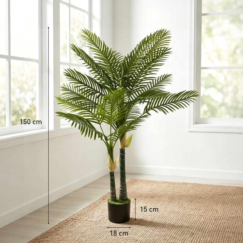 Palma Artificiale 150cm con Vaso ¨C Xylo ¨C Verde