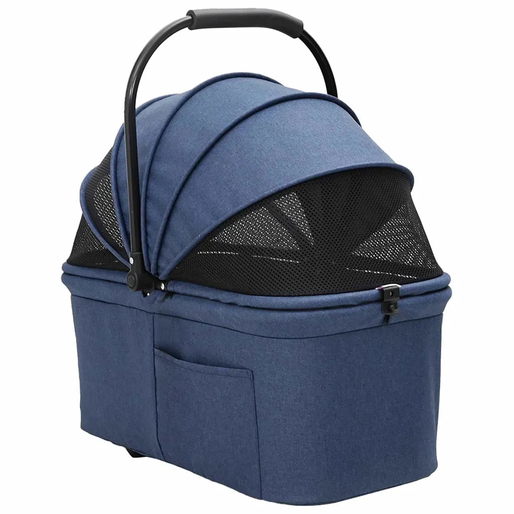 Passeggino pieghevole per animali Blu 78 x 54 x 101 cm CFW3382601