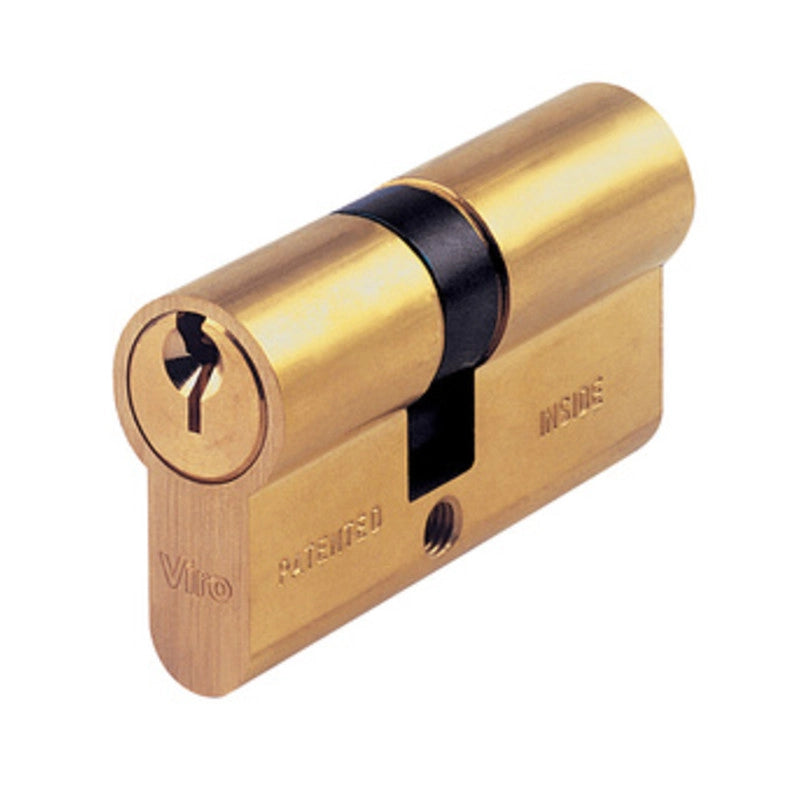 VIRO 0725 CILINDRO SAGOMATO 37-37 OTTONE C/3CH PROFILO
