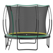 Trampolino da giardino senza molle e senza cuciture, 305 cm, con rete di sicurezza
