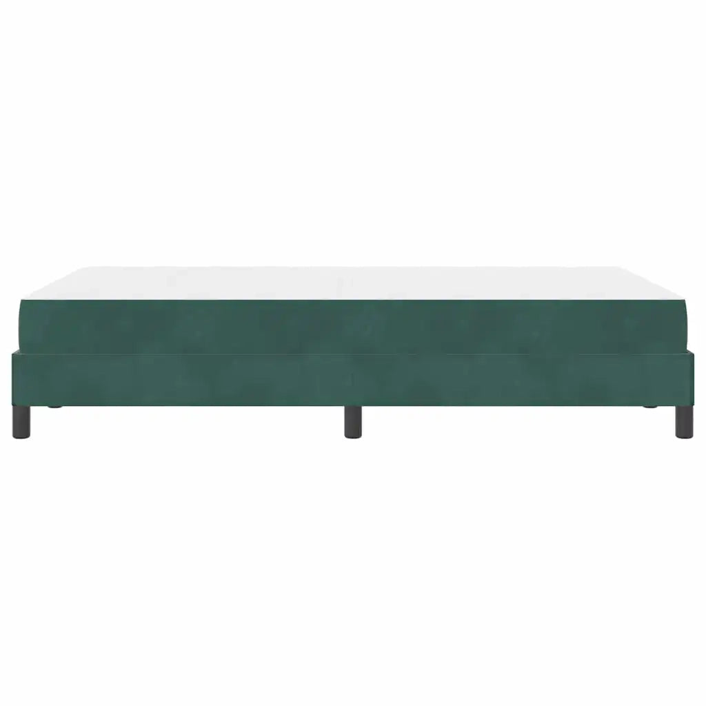Letto a molle con materasso Verde Scuro 120 x 200 cm Tessuto 3398686