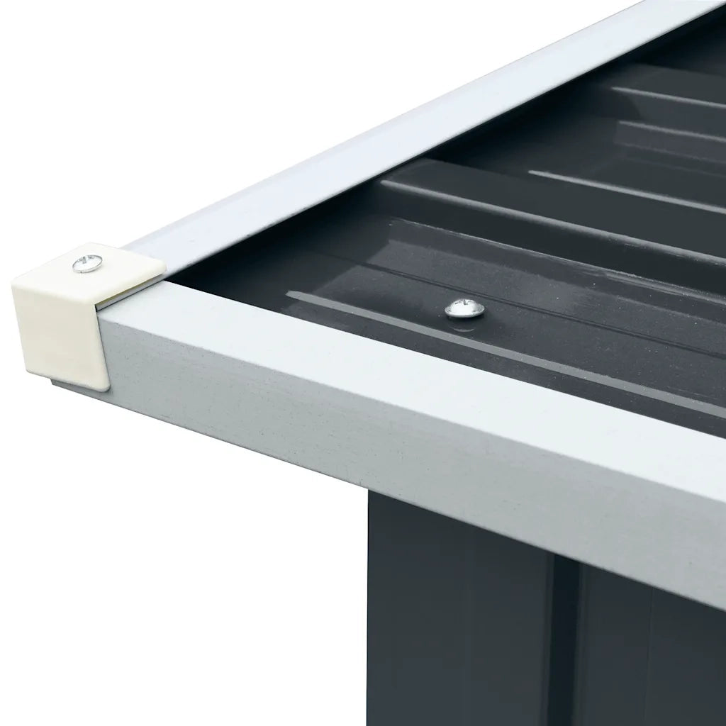 Capannone in Acciaio Zincato 172x91x154 cm Antracite 47082