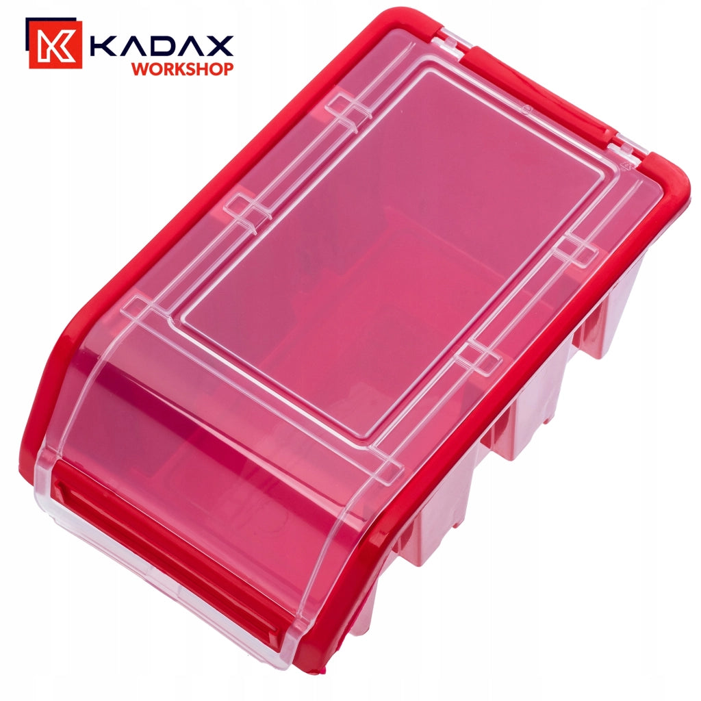 Set di 10 vassoi portaoggetti da officina KADAX, dimensioni 195x120 mm.